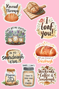 Sourdough Love Sticker Sheet